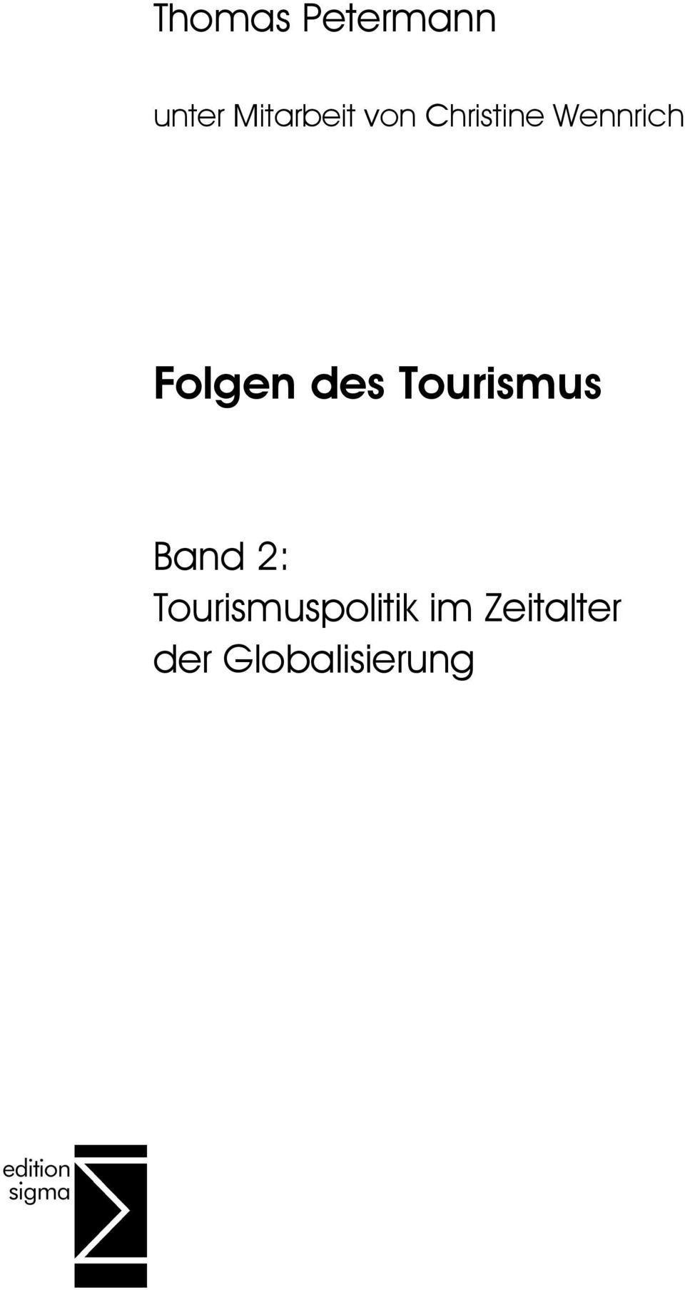 Tourismus Band 2: