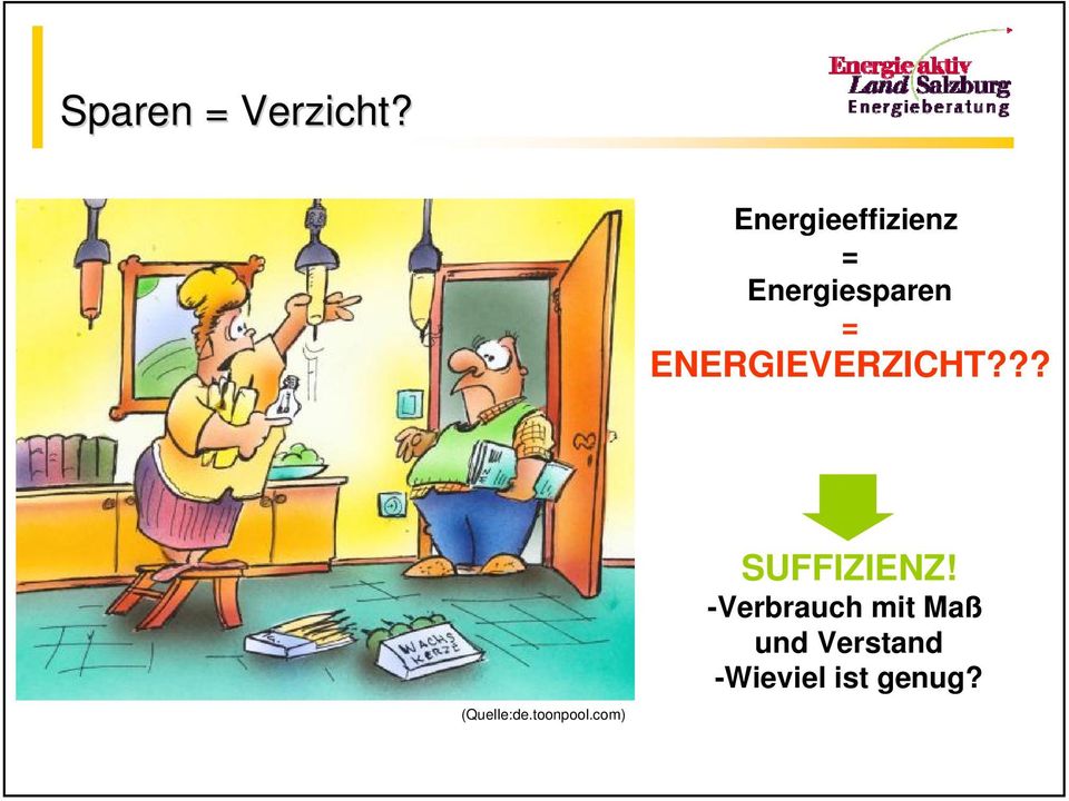 ENERGIEVERZICHT??? (Quelle:de.toonpool.