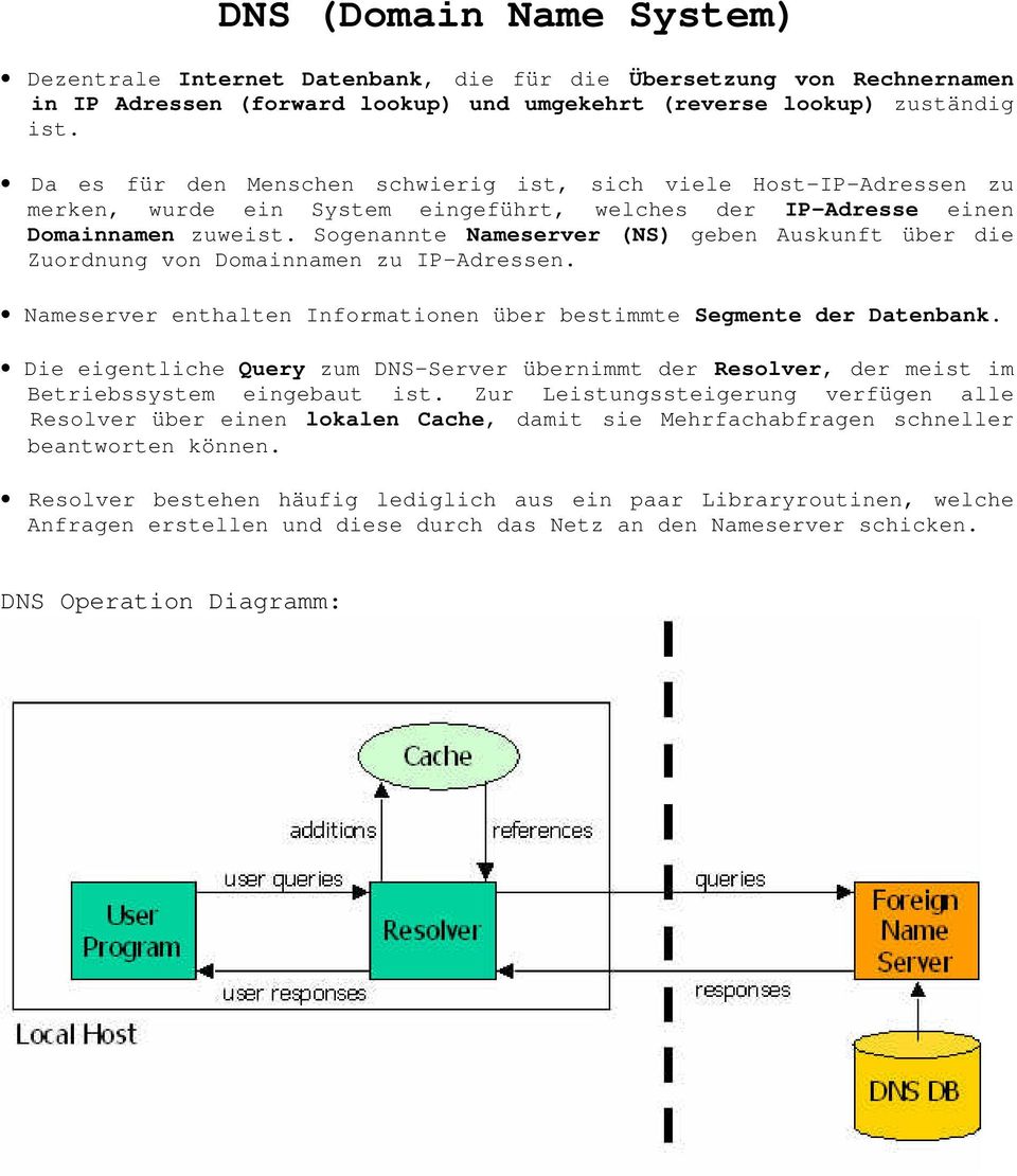 Sogenannte Nameserver (NS) geben Auskunft über die Zuordnung von Domainnamen zu IP-Adressen. Nameserver enthalten Informationen über bestimmte Segmente der Datenbank.