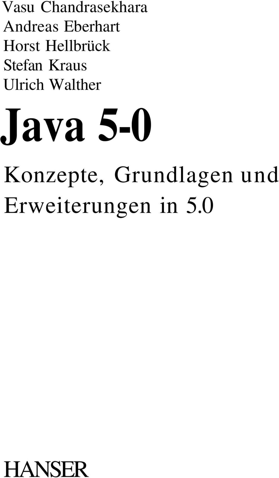 Kraus Ulrich Walther Java 5-0