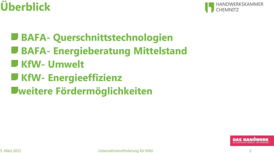 Energieberatung Mittelstand KfW-