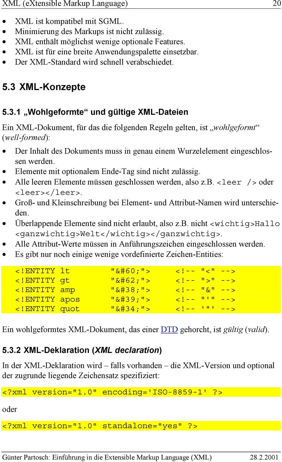 XML-Konzepte 5.3.