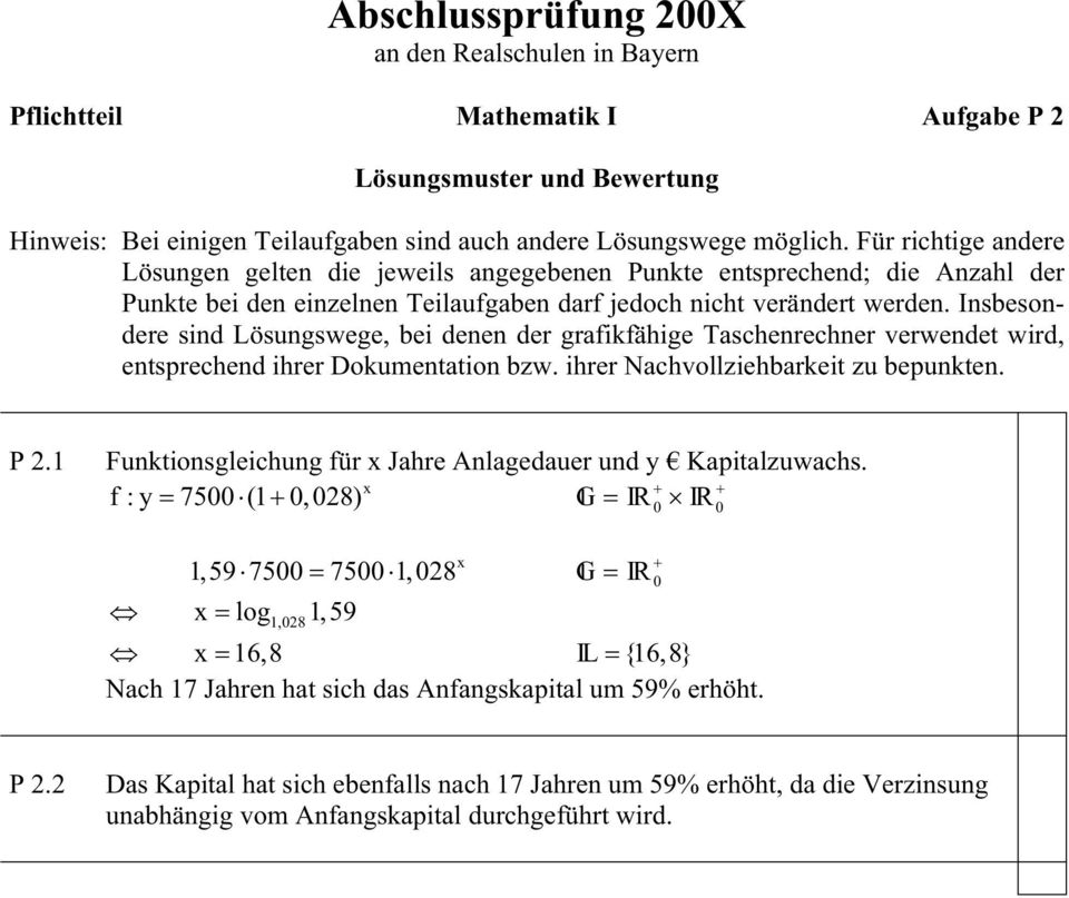 Isbesodere sid Lösugswege, bei dee der grafikfähige Tascherecher verwedet wird, etspreched ihrer Dokumetatio bzw. ihrer Nachvollziehbarkeit zu bepukte. P 2.