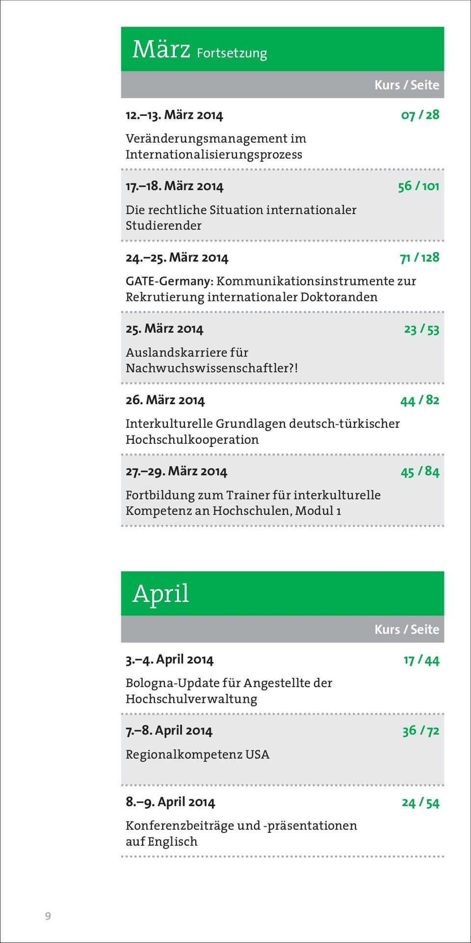 März 2014 44 / 82 Interkulturelle Grundlagen deutsch-türkischer Hochschulkooperation 27. 29.
