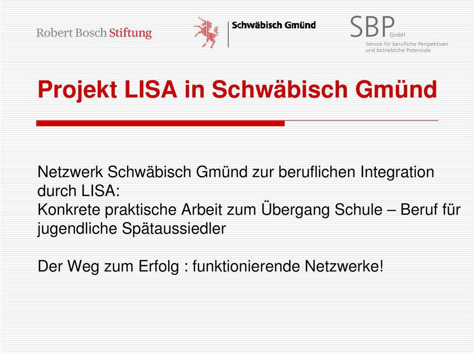 Arbeit zum Übergang Schule Beruf für jugendliche