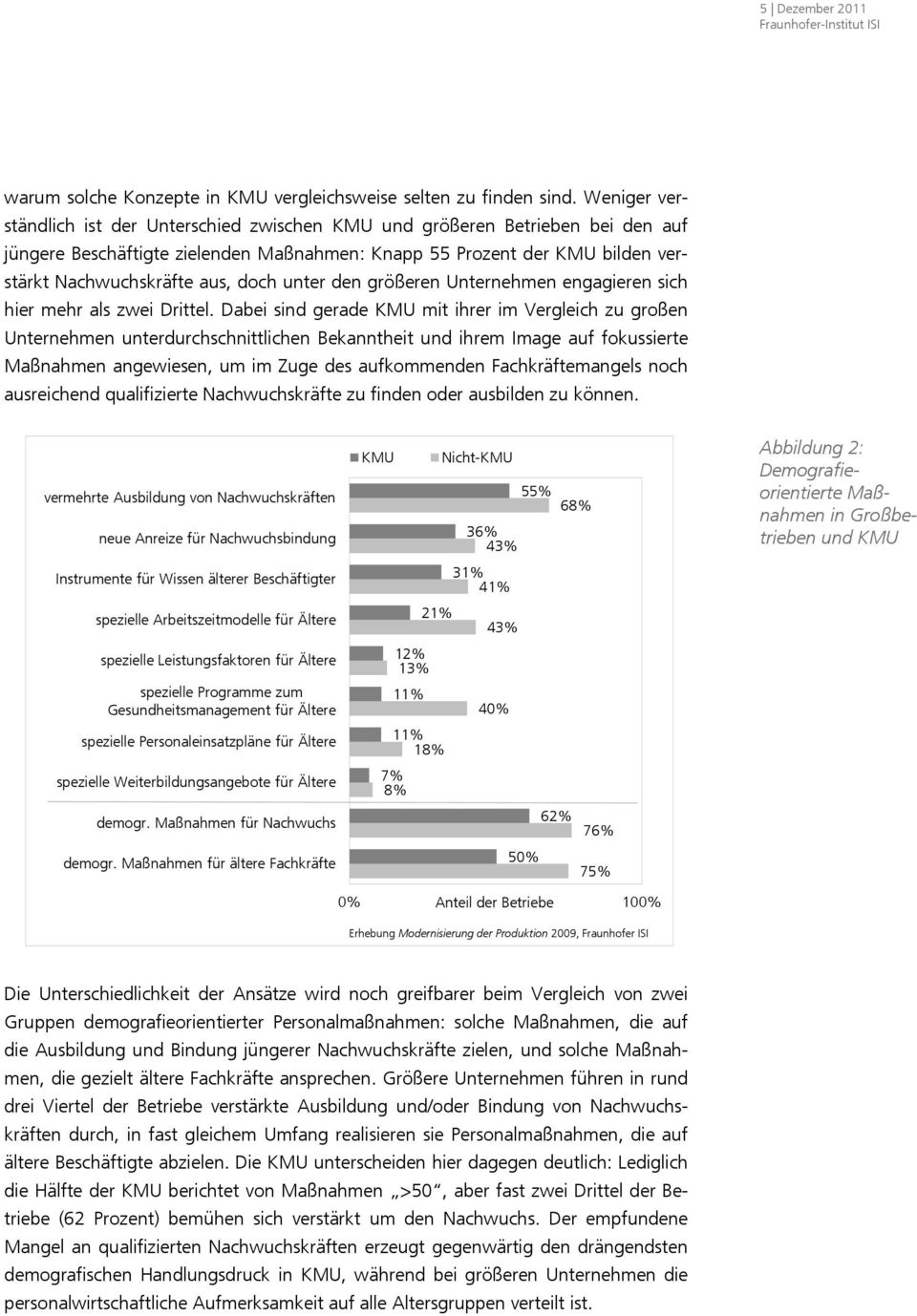 unter den größeren Unternehmen engagieren sich hier mehr als zwei Drittel.