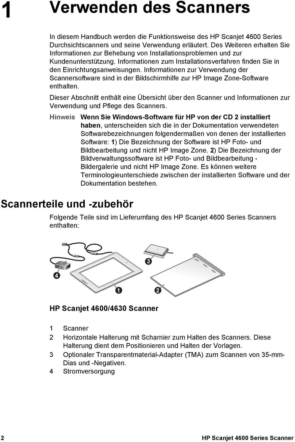 Informationen zur Verwendung der Scannersoftware sind in der Bildschirmhilfe zur HP Image Zone-Software enthalten.