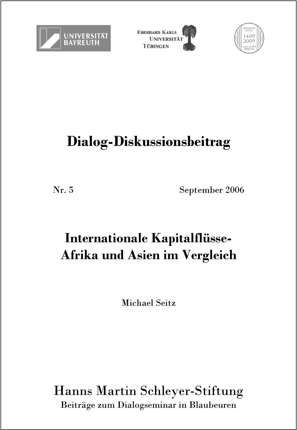Afrika und Asien im Vergleich Michael Seitz