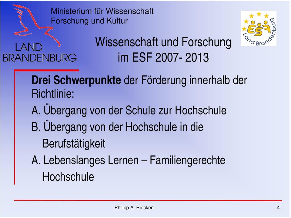 Übergang von der Hochschule in die Berufstätigkeit A.