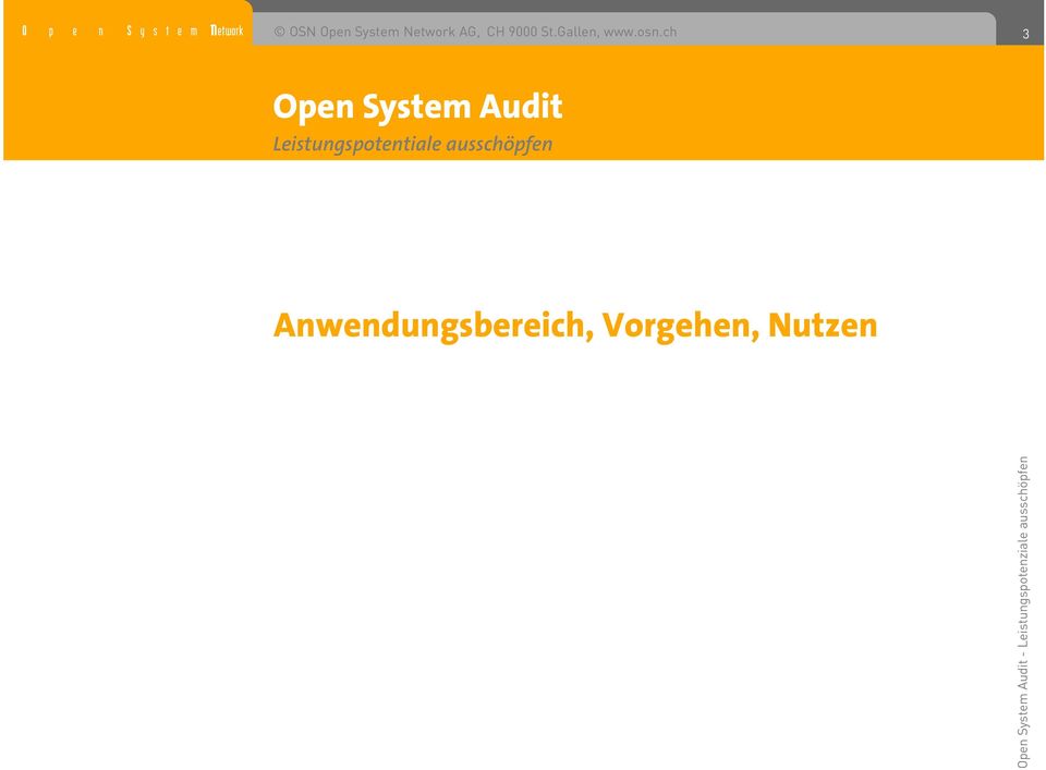 osn.ch Open System Audit