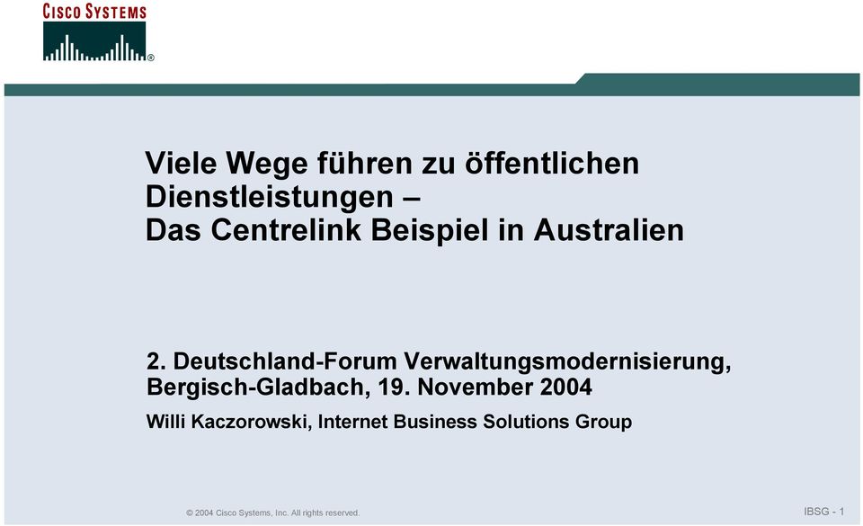 Deutschland-Forum Verwaltungsmodernisierung, Bergisch-Gladbach, 19.