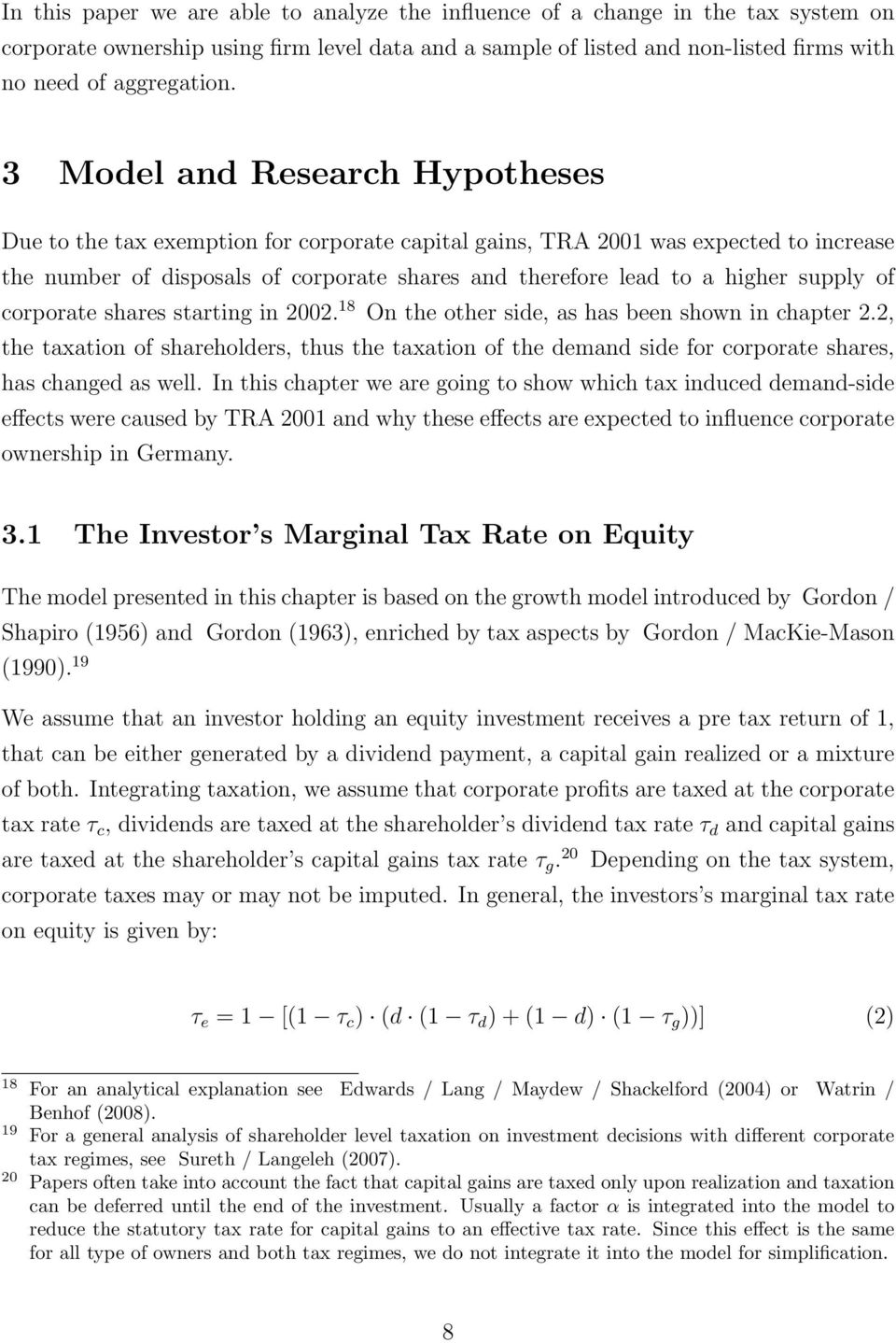 supply of corporate shares starting in 2002. 18 On the other side, as has been shown in chapter 2.