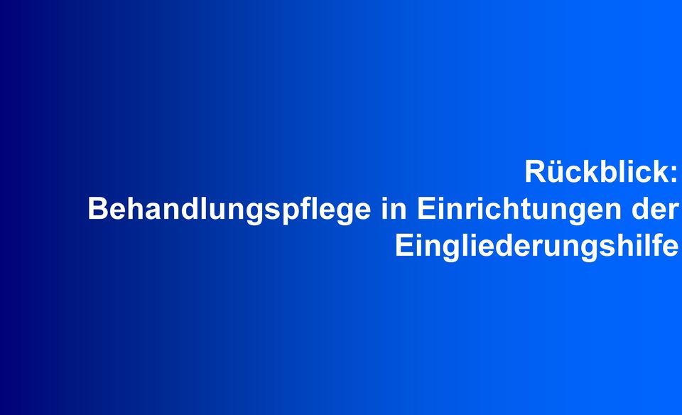 Behandlungspflege