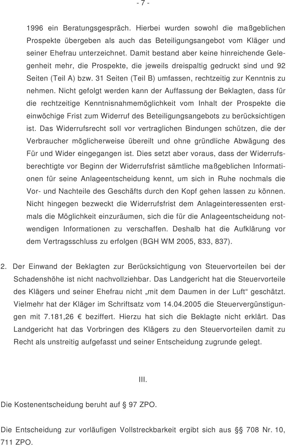 31 Seiten (Teil B) umfassen, rechtzeitig zur Kenntnis zu nehmen.