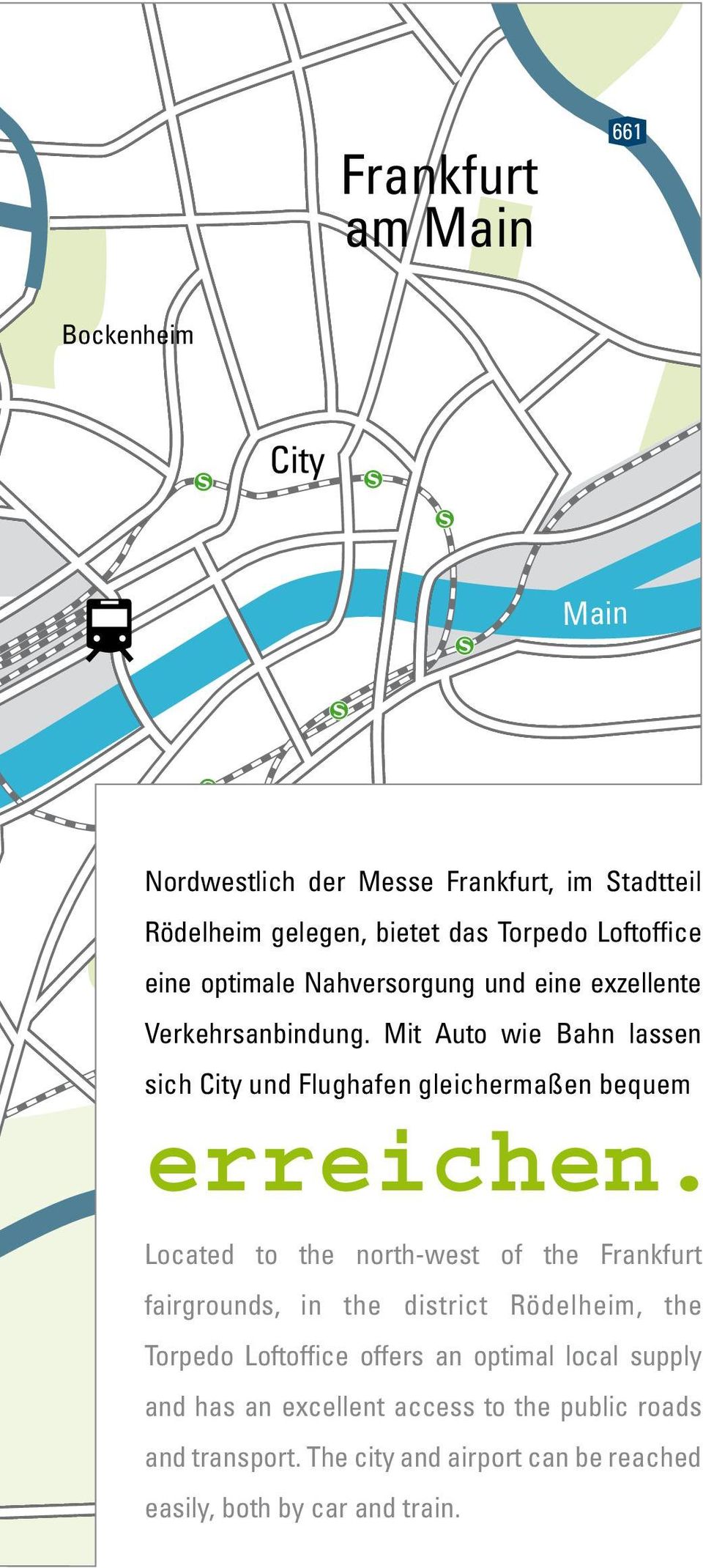 Mit Auto wie Bahn lassen sich City und Flughafen gleichermaßen bequem 3 erreichen.