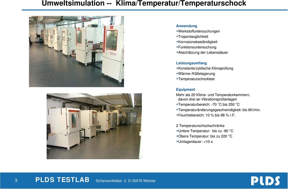 drei an Vibrationsprüfa