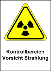 Kontrollbereiche radiation protection areas >6 msv/a =