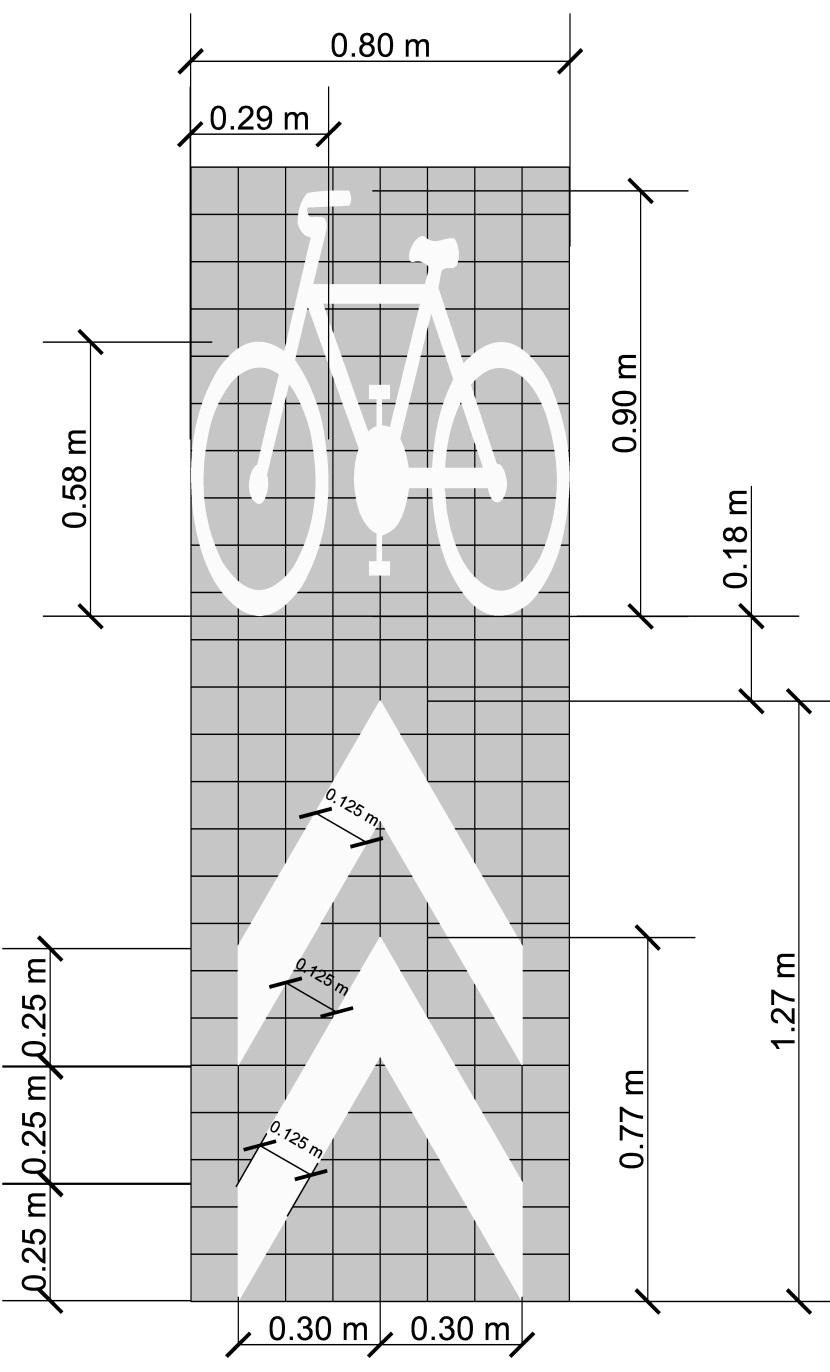 15, a, b, c) Rozmery dopravnej značky V