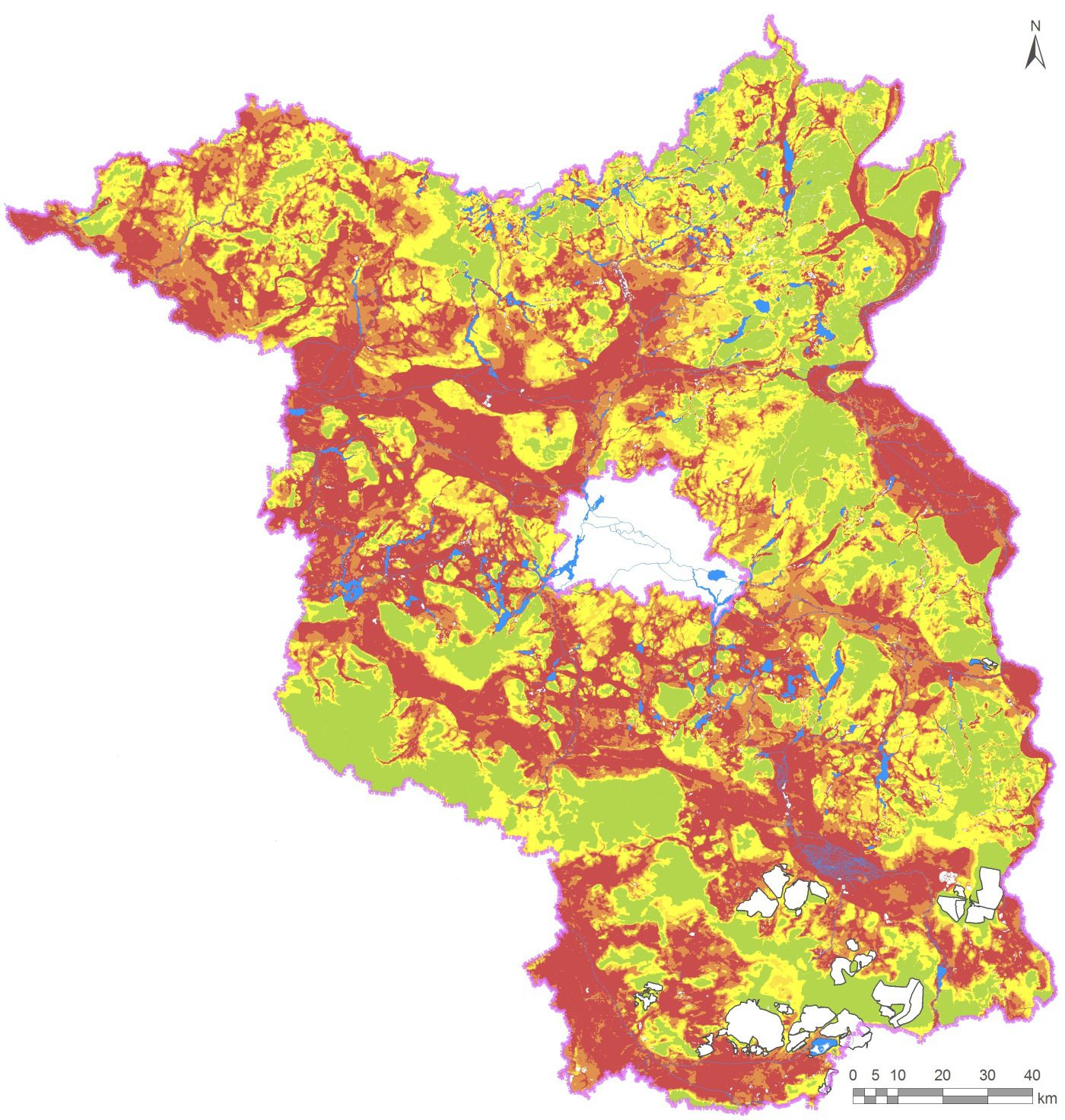 Bodenzone (m) Anteile an Landoberfläche (%) Hochfläche 50 %