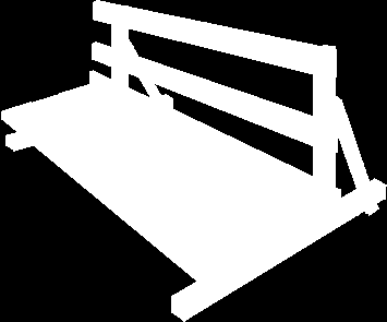 Anforderungen an den Seitenschutz Regelausführung aus Stahl (mit Gerüstrohren) aus Holz 1,00 m ± 5 cm 15 cm 0,47 cm 0,47 cm Geländerholm Zwischenholm