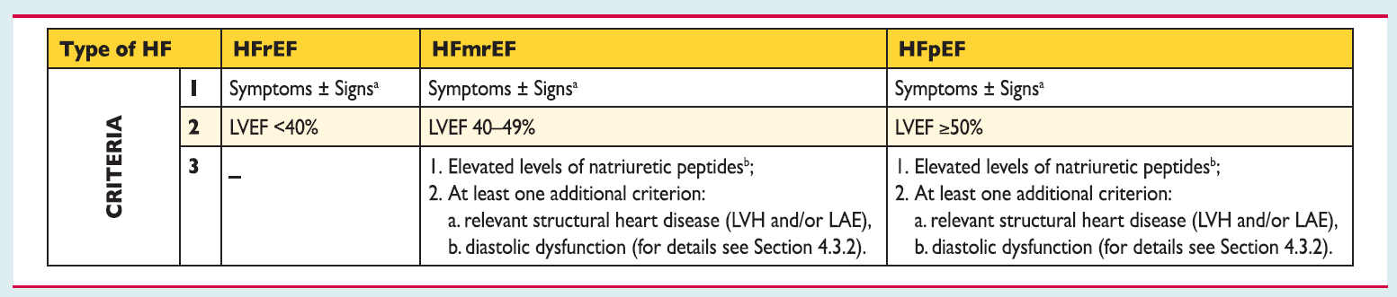 ESC 2016: Neue Definitionen HFrEF = Heart failure with reduced EF ( Systolische Herzinsuffizienz ) HFmrEF = Heart failure with mid-range EF ( Mässig reduzierte EF ) HFpEF = Heart Failure with