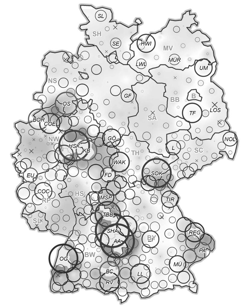 IWH Abbildung 5: Regionalcluster in der deutschen