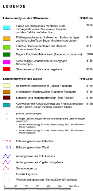 ÖV 4066 Schriesheim (Mergel) 18 Abbildung 19 FFH-Lebensraumtypen (Pflege- und Entwicklungsplan, 31.05.2009) 5.