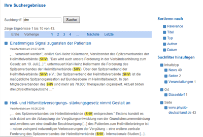 Nutzen Sie die Volltextsuche, um themenspezifische Inhalte zu finden! Unser Internetportal arbeitet mit einer Volltextsuche.