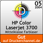 HP Color Laserjet 3700 07.04.04, 7 Seiten Dieser Artikel ist auf www.druckerchannel.de erschienen. (C) Druckerchannel.de 1998-2004 - Alle Rechte vorbehalten.