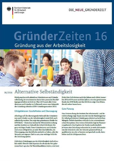 01: Existenzgründung in Deutschland GründerZeiten Nr.