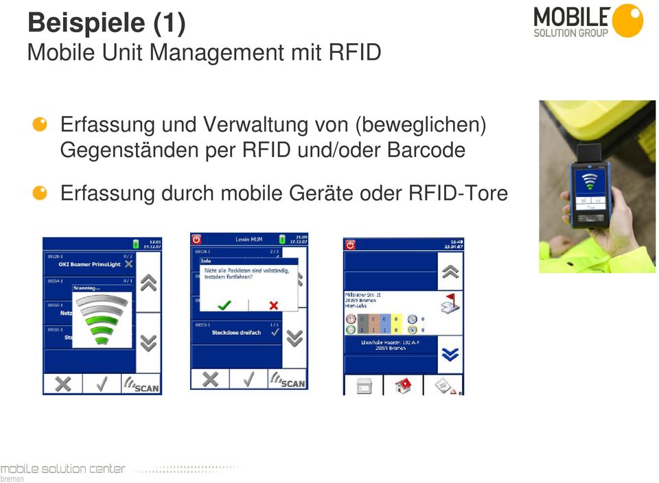 (beweglichen) Gegenständen per RFID