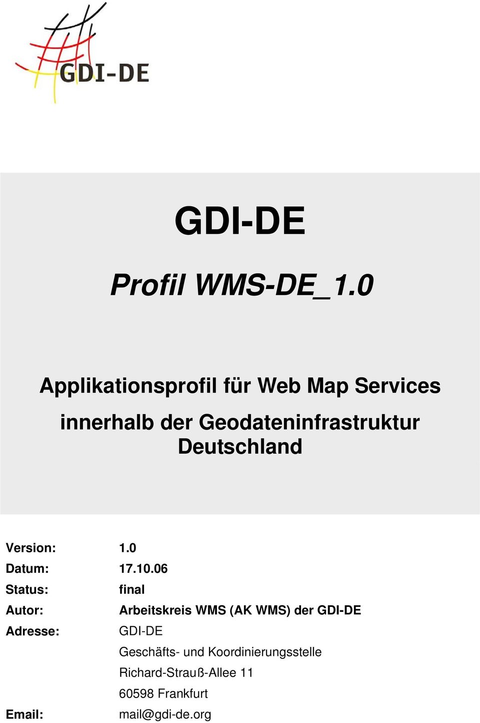 Deutschland Version: 1.0 Datum: 17.10.