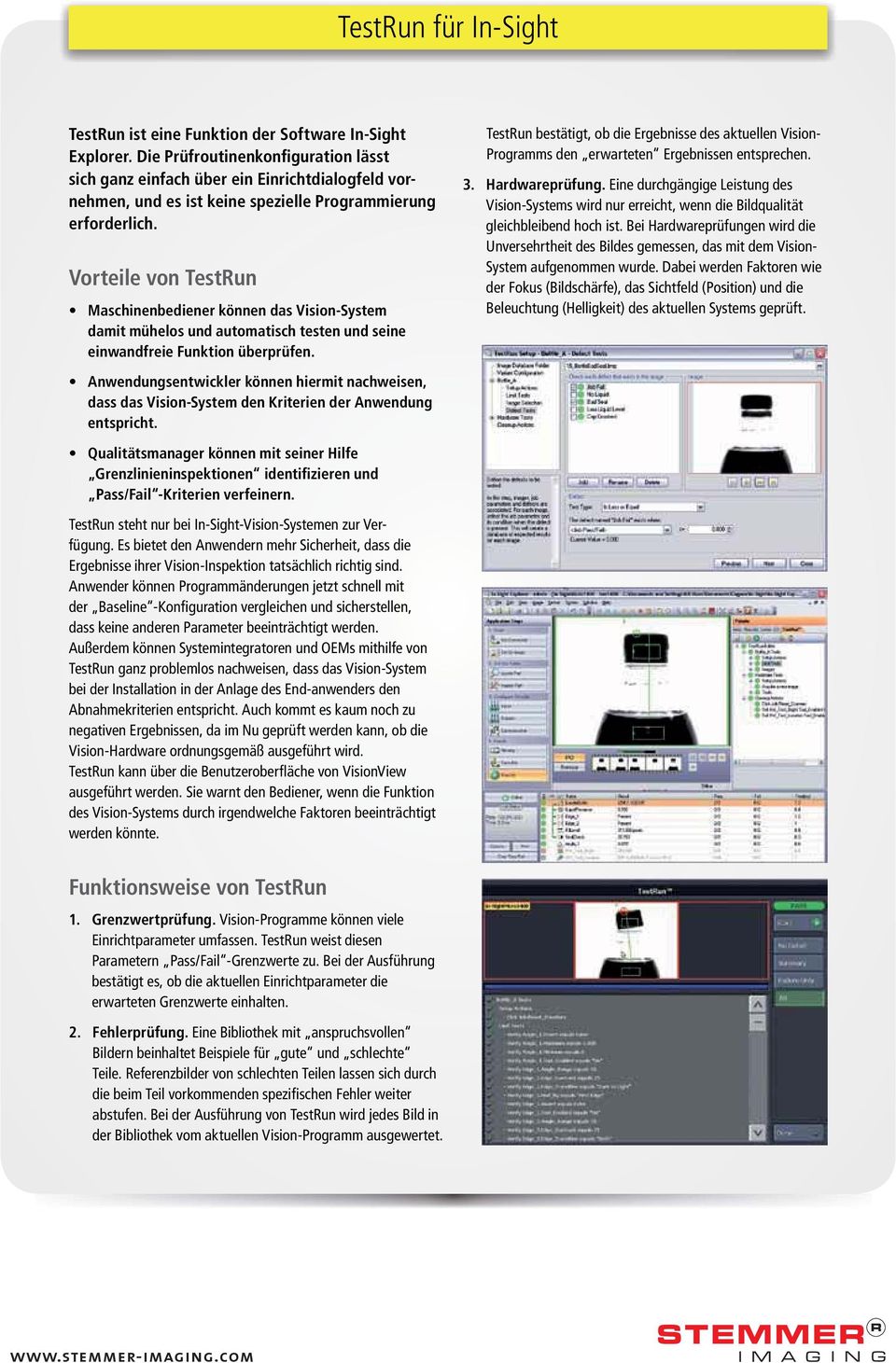 Vorteile von TestRun damit mühelos und automatisch testen und seine einwandfreie Funktion überprüfen.