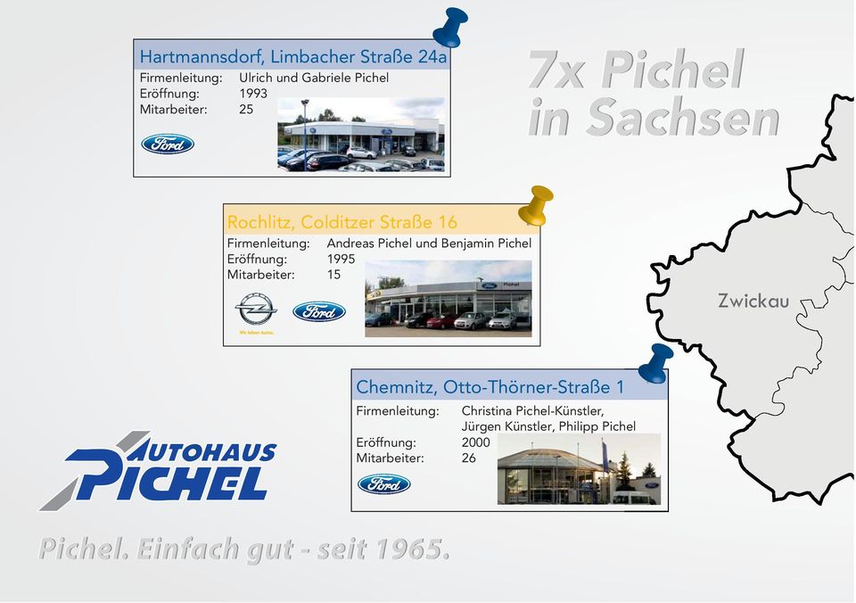 Benjamin Pichel Eröffnung: 1995 Mitarbeiter: 15 Zwickau Chemnitz, Otto-Thörner-Straße 1