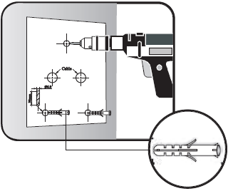 3) MOUNTING 3 (8x30 CSK) 2 (M3x6mm) security screws 4) ANSCHLUSSKLEMMEN UND JUMPEREINSTELLUNGEN EX9-43B: Auf der Rückseite der Leiterplatte befindet sich ein DIP-Schalter mit dem der