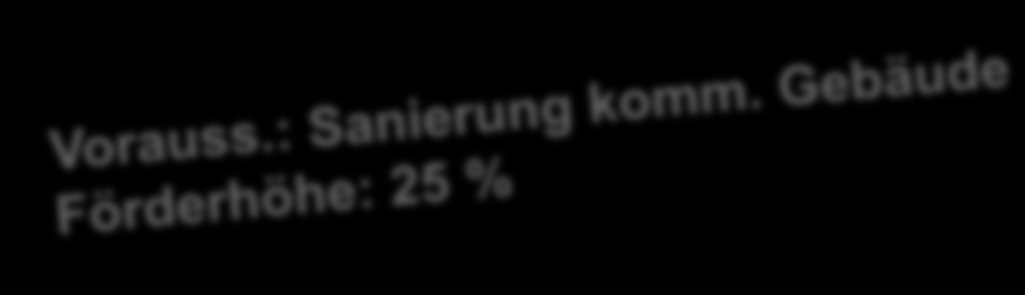 Investitionszuschüsse Umsetzung Ausgewählte Maßnahme LED (Neueinbau) Raumlufttechnische Geräte (Nachrüstung, Austausch)