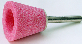 Schleifstifte G 44330 Ø x Höhe 44330 16 x 32 2,50 102 20 x 32 2,70 105 44331 Kegel-Schleifstifte EK (Schaft-Ø 6 mm) Edelkorund, rosa.