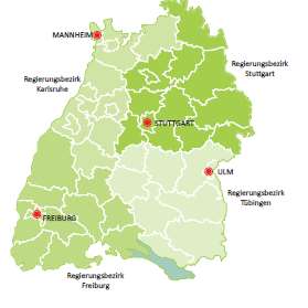 Vier Erstanlaufstellen und Kompetenzzentren für Anerkennungsberatung (Finanzierung: IQ BaWü, Ministerium für Integration) Mannheim (ikubiz) Stuttgart (AWO Stuttgart) Freiburg (Liga)