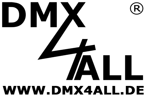 DMX4ALL GmbH Reiterweg 2A D-44869 Bochum Germany Letzte Änderung: 21.11.2015 Copyright DMX4ALL GmbH Alle Rechte vorbehalten.