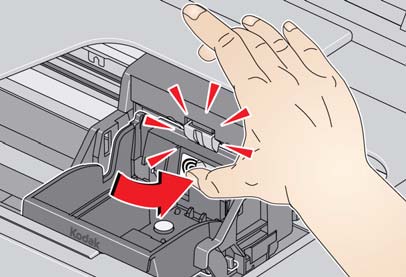 KODAK ESP C110 All-in-One Drucker 7. Entfernen Sie die Kunststoffschutzkappe.
