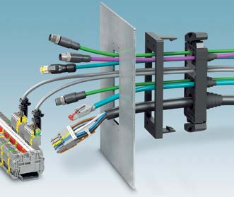 Technische Daten Kabeleinführungssystem Kabeltüllen aus NBR oder SEBS Metallverstärkte Dichtrahmen Schraub- und Bügelverriegelung Tüllen für vorkonfektionierte Kabel Schutzart: bis IP65