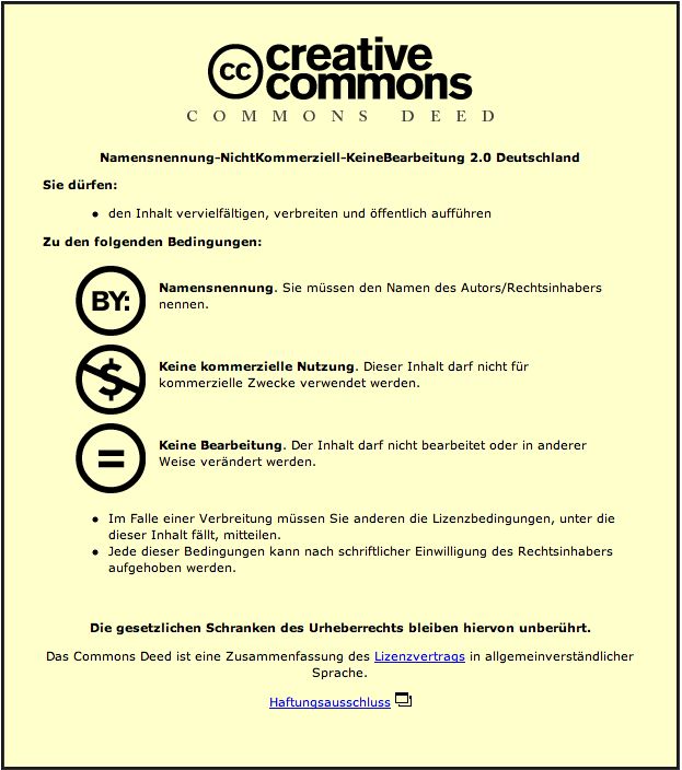Diese Unterlagen dürfen gemäss der Creative-Commons-Vereinbarung im Unterricht eingesetzt werden. s.a. http://creativecommons.