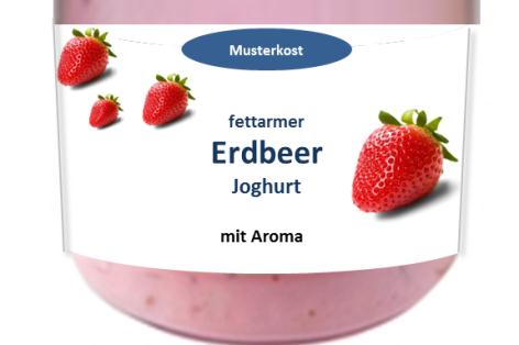 73 Unterschiedliche Produktbezeichnungen für Erdbeerjoghurt im Vergleich Aus dieser Verpackungsaufmachung kann ich die tatsächlichen Zutaten auf jeden Fall klar / klar