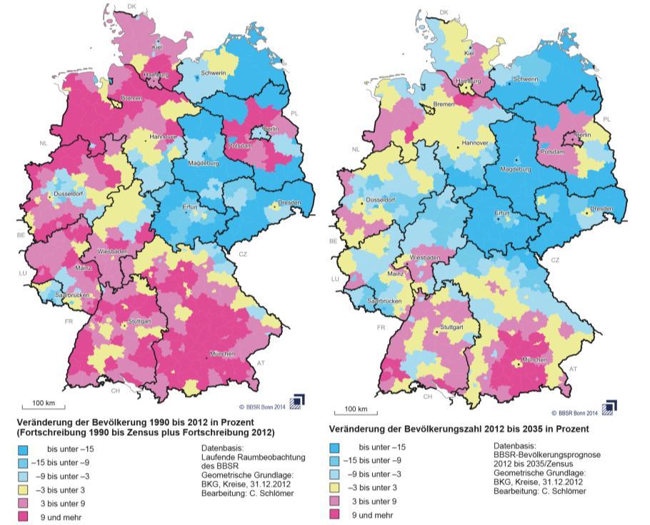 Demografische Entwicklung in Deutschland: Natürliche Bevölkerungsbewegung und