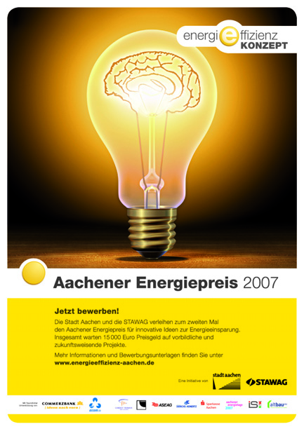2.4 Aachener Energiepreis Mit dem Aachener Energiepreis würdigen die Stadt Aachen und die STAWAG seit 2006 das Engagement der Aacherner Bürgerinnen und Bürger im Bereich Energieeffizienz.