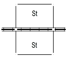 5. Grenzeinrichtungen Die Zeichen können fortlaufend oder mit Unterbrechungen gesetzt, sie können auch kombiniert werden. 5.1 Hecke (Laub- und Nadelhölzer) 5.2 Zaun (fest) 5.3 Mauern 5.3.1 Mauer (freistehend) 5.