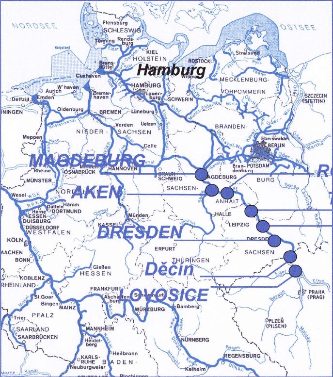 Die Wasserstrasse Elbe Überblick ROSSLAU TORGAU RIESA Vor 100 Jahren: meistbefahrener Strom Europas Eine der 28 deutschen Bundeswasserstraßen Quelle im tschechischen Riesengebirge