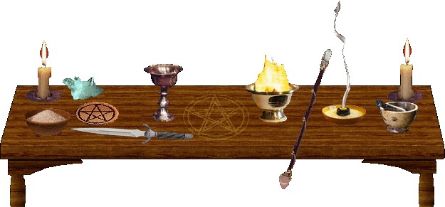 Tisch-Glocke Pentagramm  Drudenfuß aus Messing