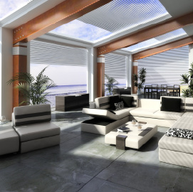 Dachfenster sind eine moderne Lösung für Beleuchtung der Räume im Dachgeschoss unter Querdach.