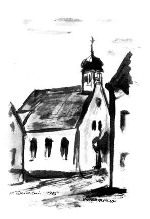 Kapelle Unteraurach Die Ortsbewohner gründeten am 21. Mai 1910 einen Katholischen Kapellenbauverein, um eine neue Kapelle zu errichten.